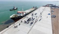 Iran exports first freight from Caspian Port via sea-rail combined transport