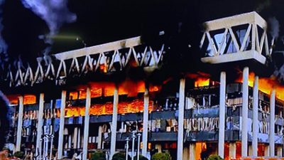 Israel carries out strike on Iran’s national TV
